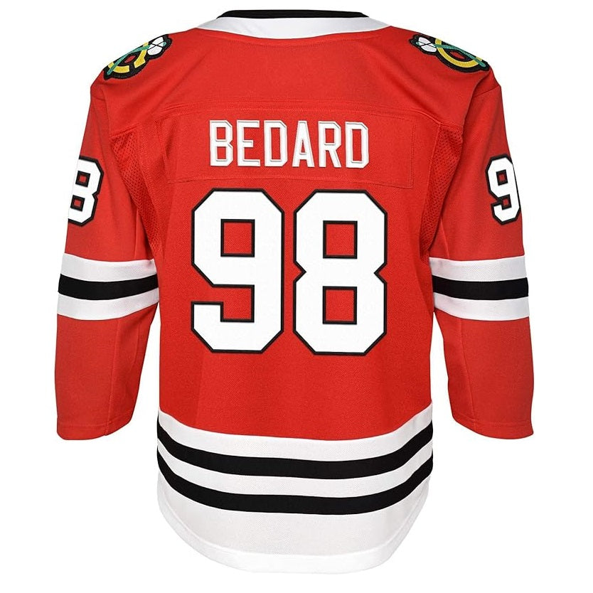 Connor Bedard Youth Jersey #98 Chicago Blackhawks Premier Player Jersey - Youth Boys (8-20)