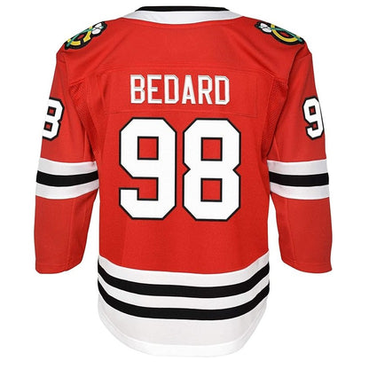 Connor Bedard Youth Jersey #98 Chicago Blackhawks Premier Player Jersey - Youth Boys (8-20)