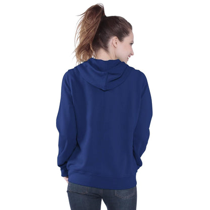 Buffalo Bills Women's Distressed Script Full Zip Fleece Hoodie Sweatshirt