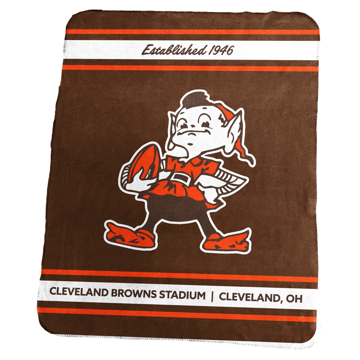 Cleveland Browns 50" x 60" Throwback Stadium Classic Fleece Throw Blanket