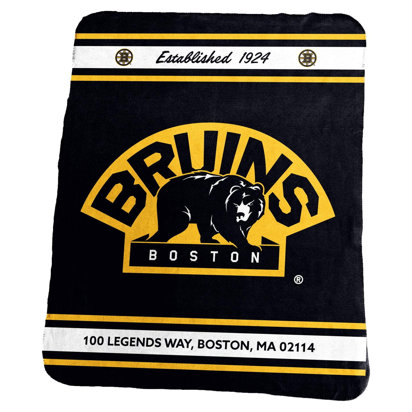 Manta clásica de vellón de los Boston Bruins de 50" x 60"