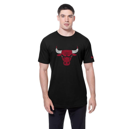 Chicago Bulls New Era Men's Distressed Logo T-Shirt