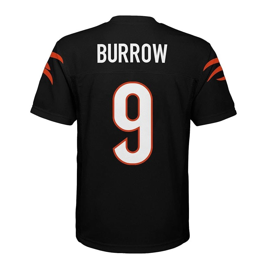 Joe Burrow Youth Jersey #9 Cincinnati Bengals Replica Player Jersey - Youth Boys (8-20)