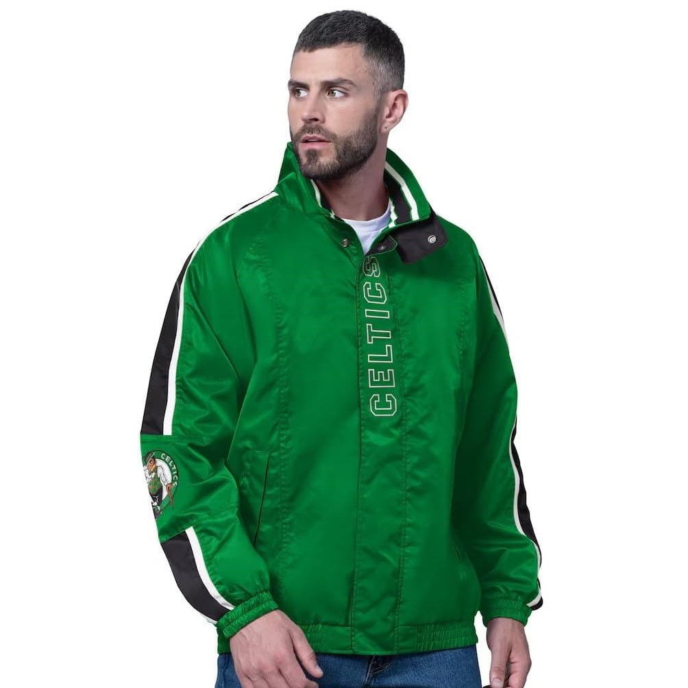 Boston Celtics STARTER Men's Full Zip Freestyle Lightweight Jacket