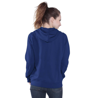 Los Angeles Chargers Women's Distressed Script Full Zip Fleece Hoodie Sweatshirt