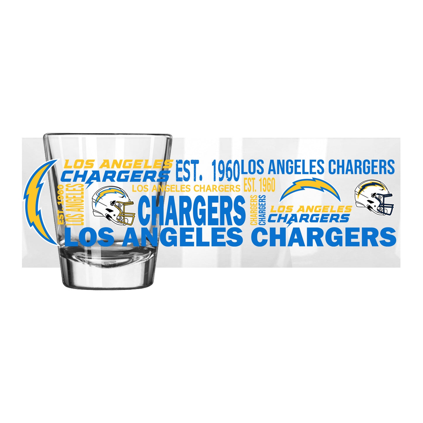 Los Angeles Chargers 2oz. Spirit Shot Glass