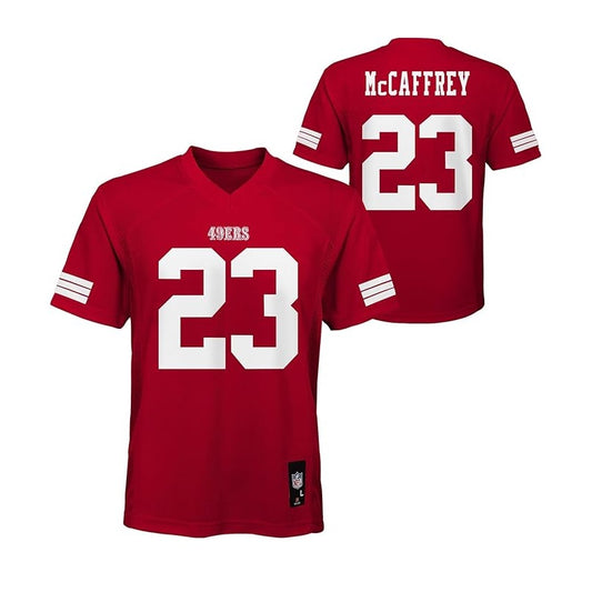 Christian McCaffrey Youth Jersey #23 San Francisco 49ers Replica Player Jersey - Youth Boys (8-20)