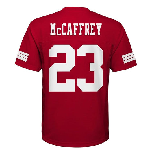 Christian McCaffrey Youth Jersey #23 San Francisco 49ers Replica Player Jersey - Youth Boys (8-20)