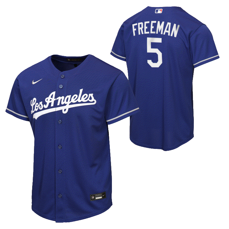 Freddie Freeman Youth Jersey #5 Los Angeles Dodgers Nike Replica Player Jersey - Youth Boys (8-20)