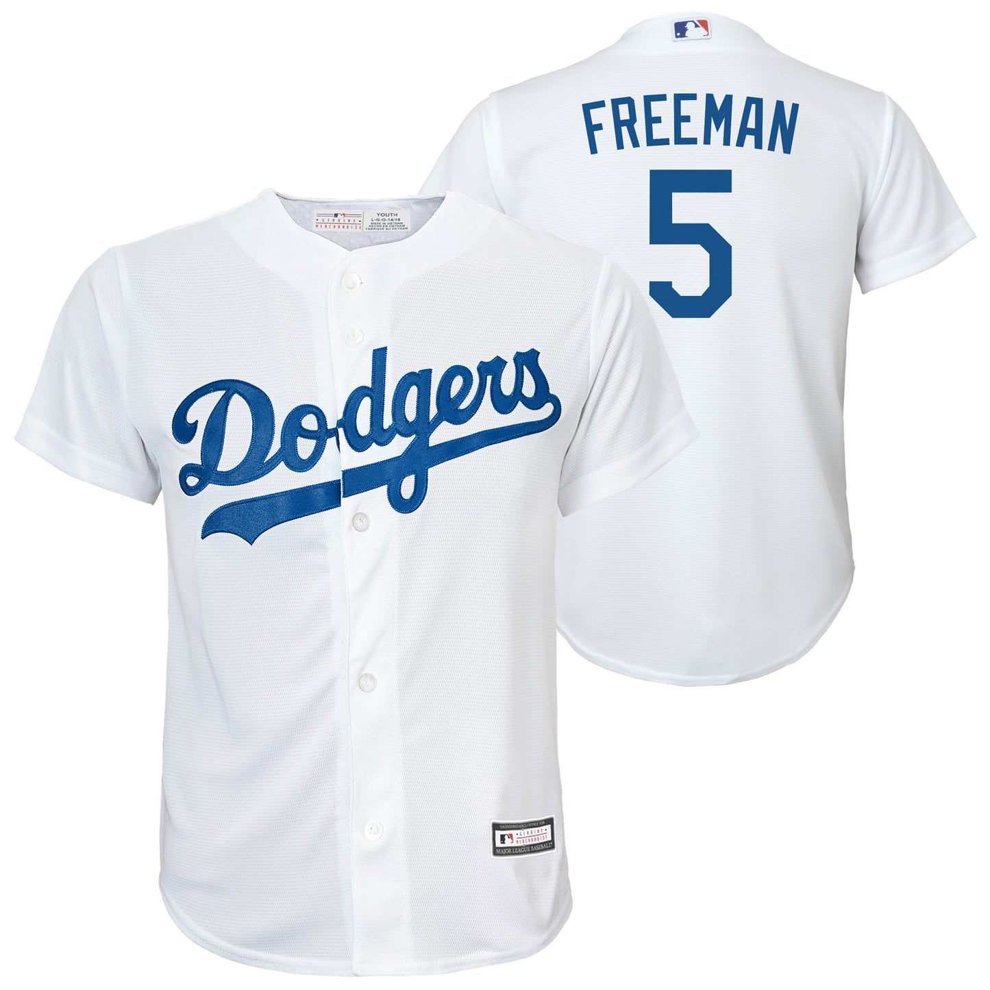 Freddie Freeman Youth Jersey #5 Los Angeles Dodgers Replica Player Jersey - Youth Boys (8-20)