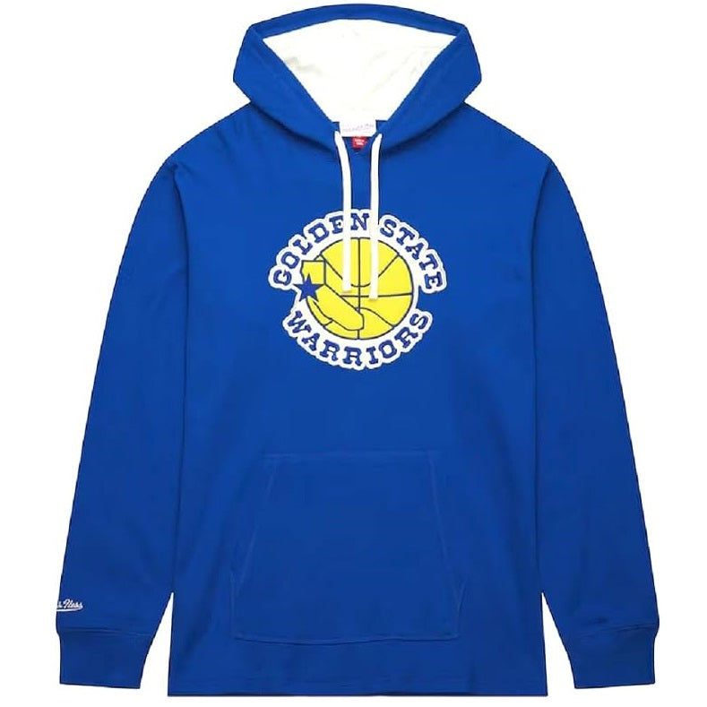 Golden State Warriors Mitchell & Ness Men's Vintage Logo Thermal Hoodie Sweatshirt