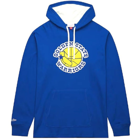 Golden State Warriors Mitchell & Ness Men's Vintage Logo Thermal Hoodie Sweatshirt