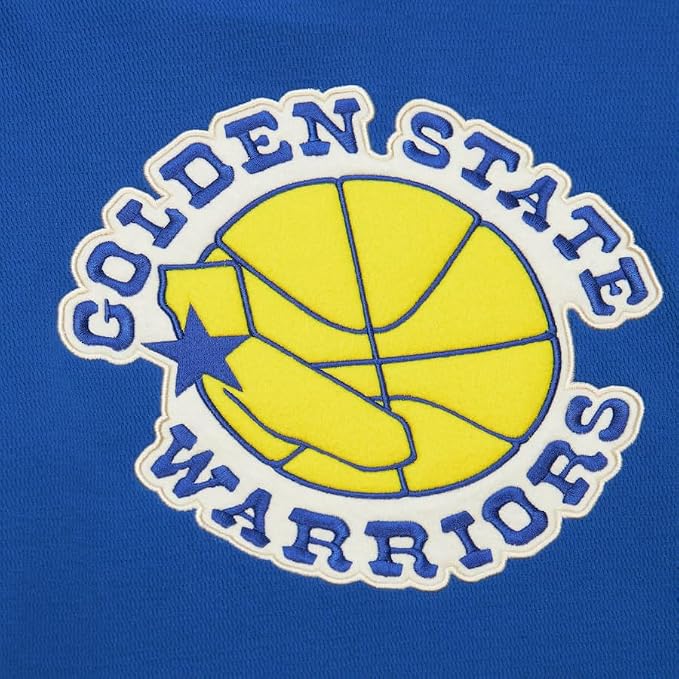 Golden State Warriors Mitchell & Ness Men's Vintage Logo Thermal Hoodie Sweatshirt