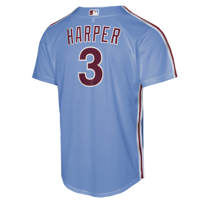 Bryce Harper Youth Jersey #3 Philadelphia Phillies Nike Replica Player Jersey - Youth Boys (8-20)