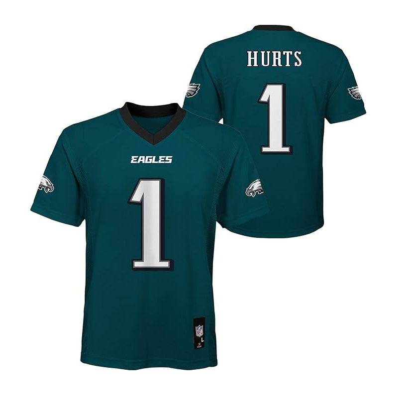 Jalen Hurts Youth Jersey #1 Philadelphia Eagles Replica Player Jersey - Youth Boys (8-20)
