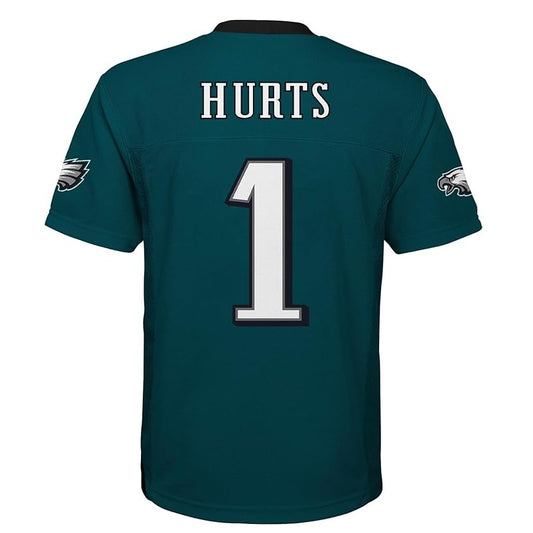 Jalen Hurts Youth Jersey #1 Philadelphia Eagles Replica Player Jersey - Youth Boys (8-20)
