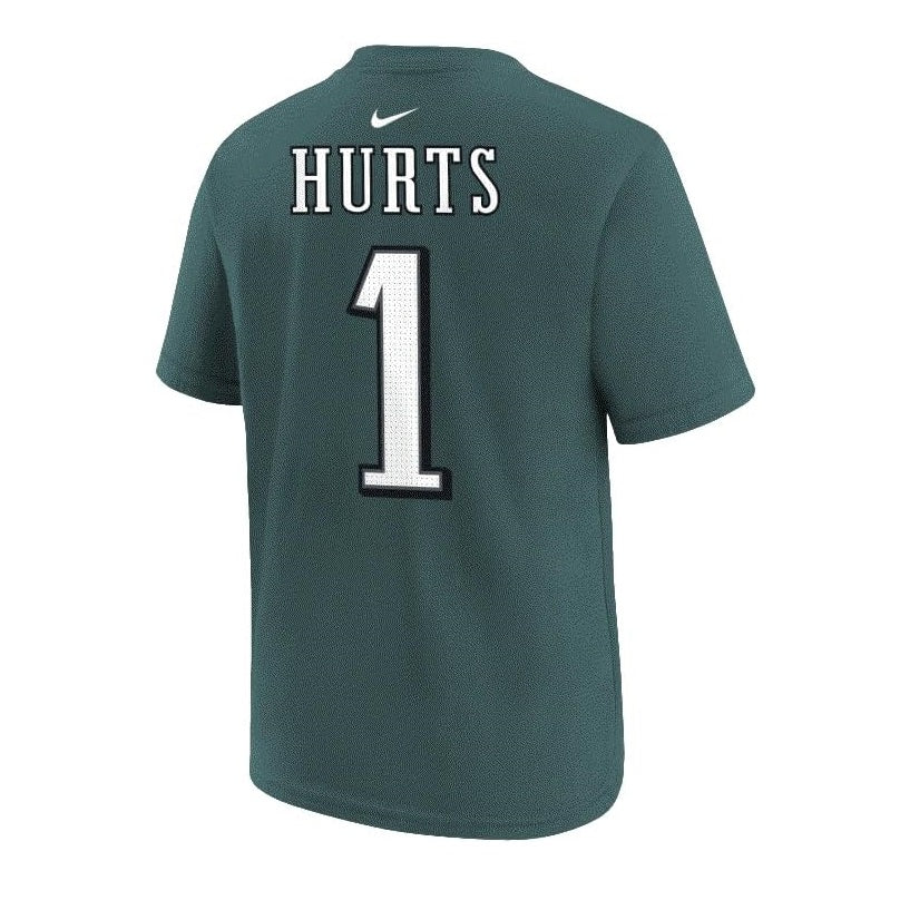 Jalen Hurts Youth T-Shirt #1 Philadelphia Eagles Nike Fuse Name Number Player T-Shirt - Youth Boys (8-20)