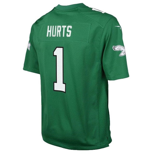 Nike Jalen Hurts Youth Jersey #1 Philadelphia Eagles Color Rush Game Day Replica Player Jersey - Youth Boys (8-20)