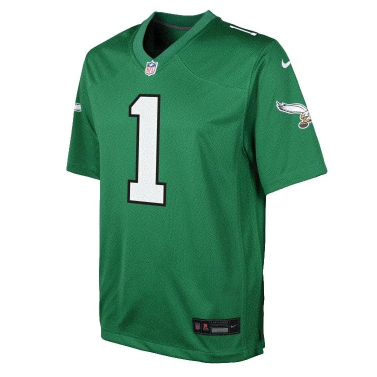 Nike Jalen Hurts Youth Jersey #1 Philadelphia Eagles Color Rush Game Day Replica Player Jersey - Youth Boys (8-20)
