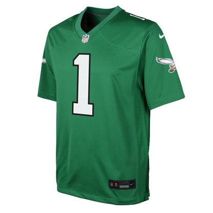 Nike Jalen Hurts Youth Jersey #1 Philadelphia Eagles Color Rush Game Day Replica Player Jersey - Youth Boys (8-20)