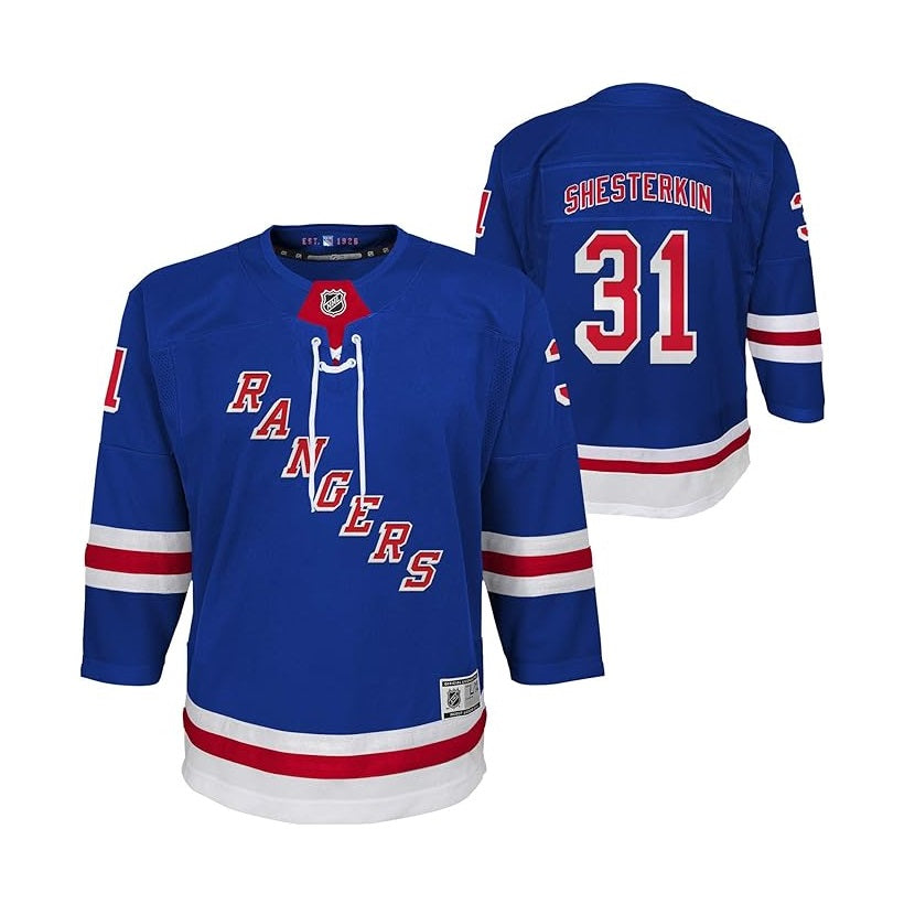 Igor Shesterkin Youth Jersey #31 New York Rangers Premier Player Jersey - Youth Boys (8-20)
