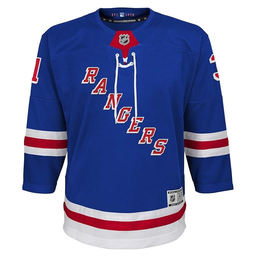 Igor Shesterkin Youth Jersey #31 New York Rangers Premier Player Jersey - Youth Boys (8-20)