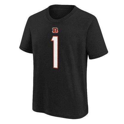 Ja'Maar Chase Youth T-Shirt #1 Cincinnati Bengals Nike Fuse Name Number Player T-Shirt - Youth Boys (8-20)