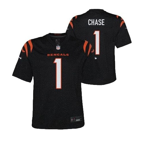 Nike Ja'Maar Chase Youth Jersey #1 Cincinnati Bengals Game Day Replica Player Jersey - Youth Boys (8-20)