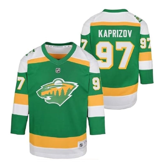 Kirill Kaprizov Youth Jersey #97 Minnesota Wild Replica Player Jersey - Youth Boys (8-20)