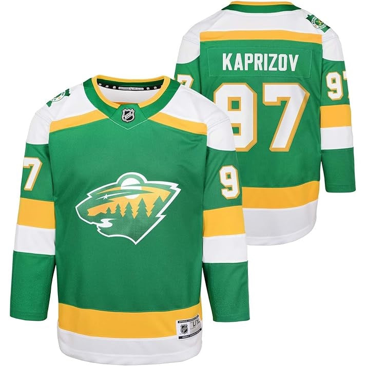 Kirill Kaprizov Youth Jersey #97 Minnesota Wild Premier Player Jersey - Youth Boys (8-20)