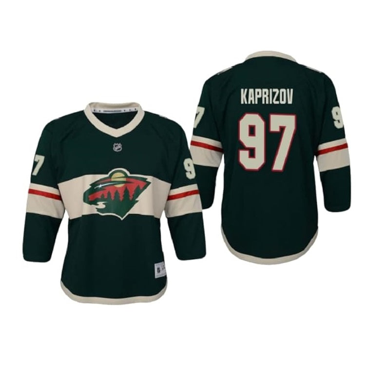 Kirill Kaprizov Youth Jersey #97 Minnesota Wild Replica Player Jersey - Youth Boys (8-20)
