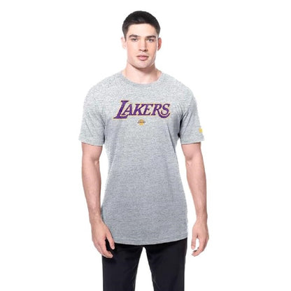 Los Angeles Lakers New Era Men's Distressed Wordmark T-Shirt