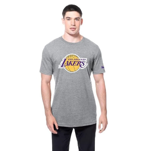 Los Angeles Lakers New Era Men's Distressed Logo T-Shirt