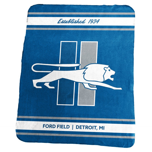 Detroit Lions 50" x 60" Throwback Stadium Classic Fleece Throw Blanket