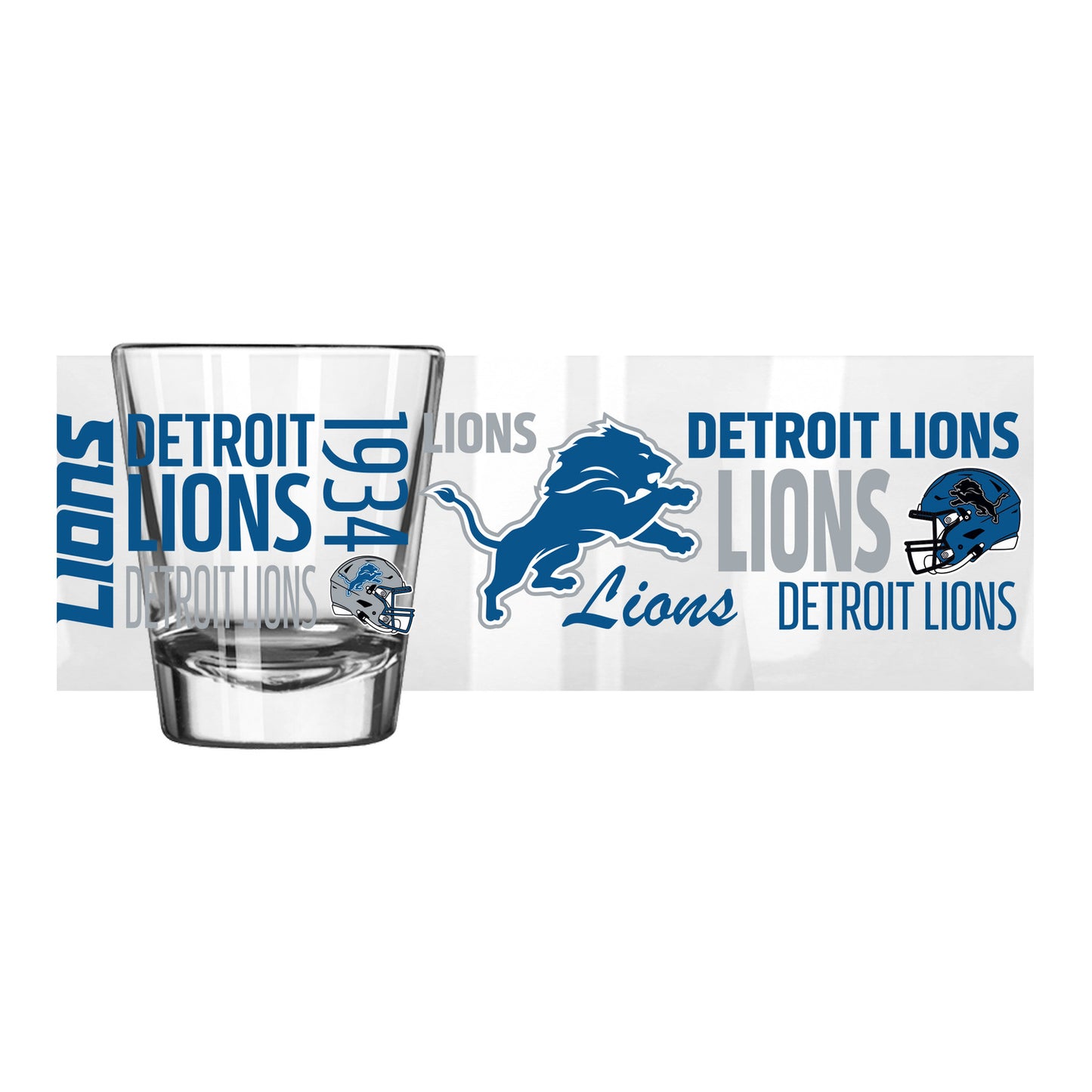 Detroit Lions 2oz. Spirit Shot Glass