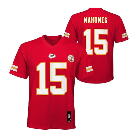 Patrick Mahomes Youth Jersey #15 Kansas City Chiefs Replica Player Jersey - Youth Boys (8-20)