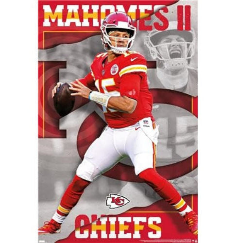 Kansas City Chiefs Patrick Mahomes Wall Poster - 22.375" x 34"