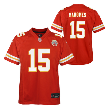 Nike Patrick Mahomes Youth Jersey #15 Kansas City Chiefs Game Day Replica Player Jersey - Youth Boys (8-20)