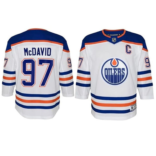 Connor McDavid Youth Jersey #97 Edmonton Oilers Replica Player Jersey - Youth Boys (8-20)