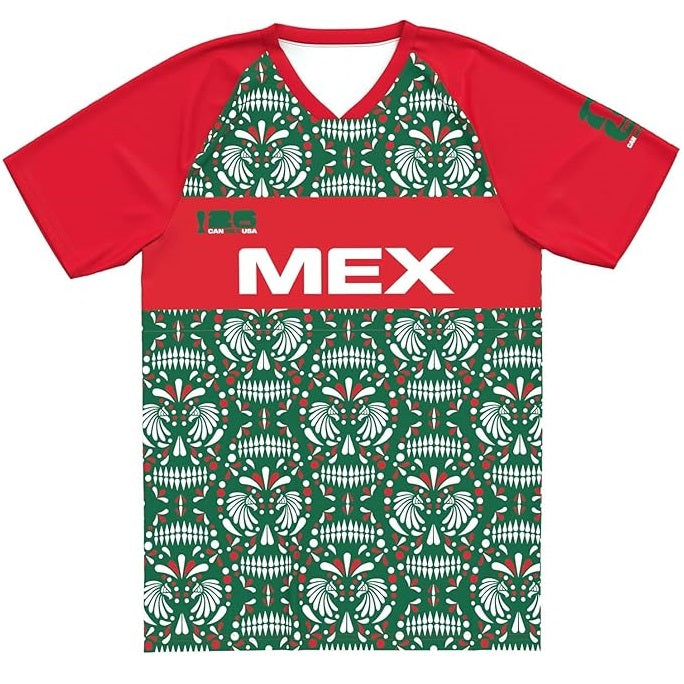 FIFA World Cup 2026 Youth Mexico Sublimated Country Team Training Jersey - Youth Boys (8-20)
