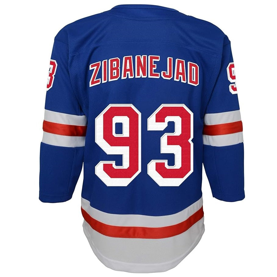 Mika Zibanejad Youth Jersey #93 New York Rangers Premier Player Jersey - Youth Boys (8-20)