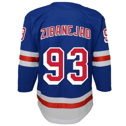 Mika Zibanejad Youth Jersey #93 New York Rangers Premier Player Jersey - Youth Boys (8-20)
