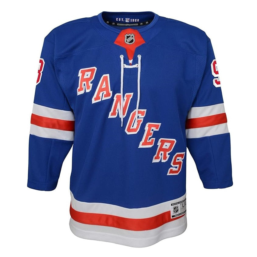 Mika Zibanejad Youth Jersey #93 New York Rangers Premier Player Jersey - Youth Boys (8-20)