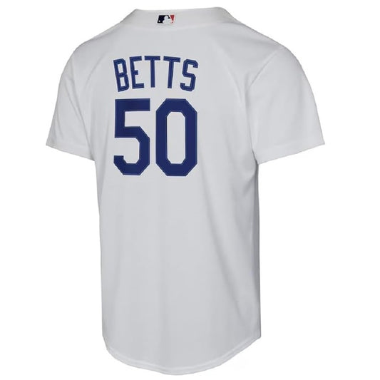 Nike Mookie Betts Youth Jersey #50 Los Angeles Dodgers Replica Player Jersey - Youth Boys (8-20)
