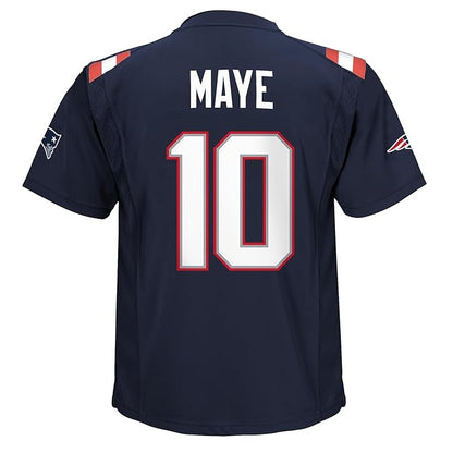 Drake Maye Youth Nike Jersey #10 New England Patriots Game Day Replica Player Jersey - Youth Boys (8-20)