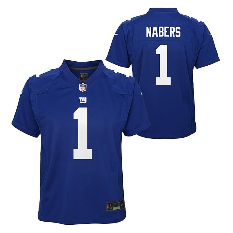 Malik Nabers Youth Nike Jersey #1 New York Giants Game Day Replica Player Jersey - Youth Boys (8-20)