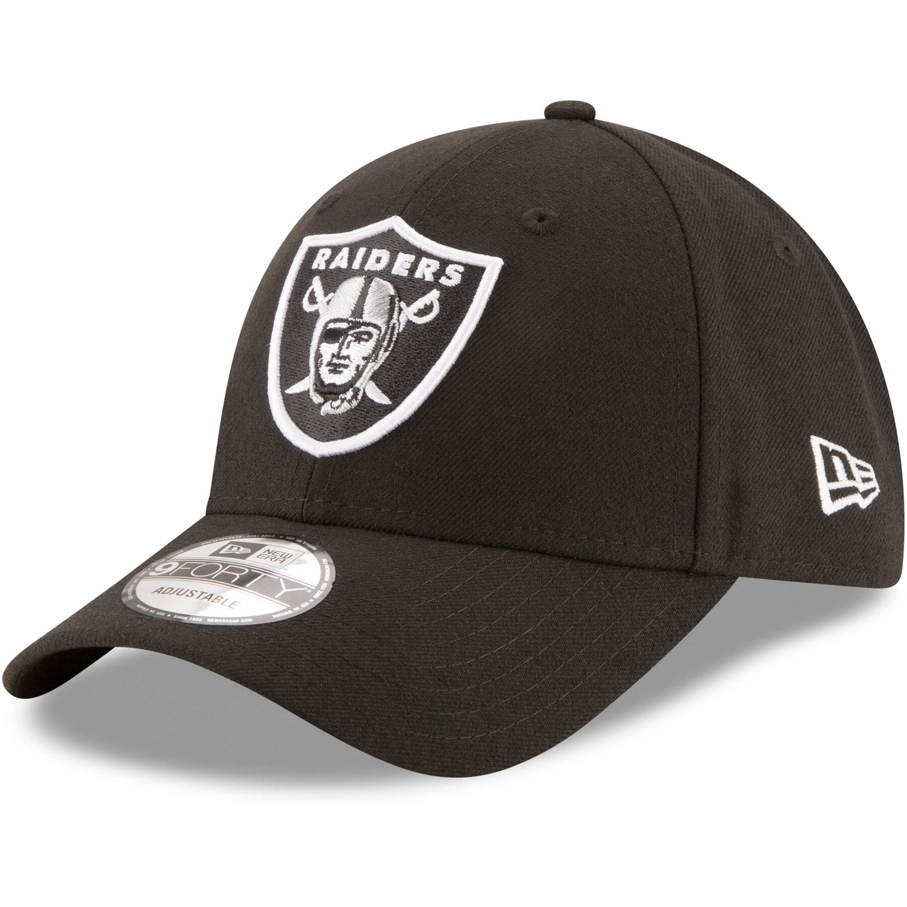 Las Vegas Raiders New Era Authentic 9FORTY The League Adjustable Velcro Hat
