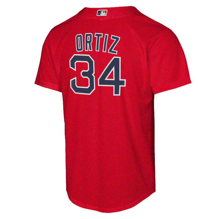 David Ortiz Youth Jersey #34 Boston Red Sox Nike Replica Player Jersey - Youth Boys (8-20)