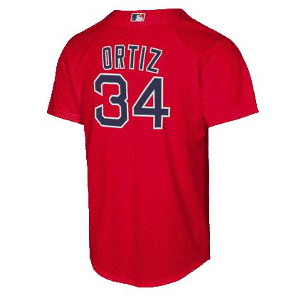 David Ortiz Youth Jersey #34 Boston Red Sox Nike Replica Player Jersey - Youth Boys (8-20)