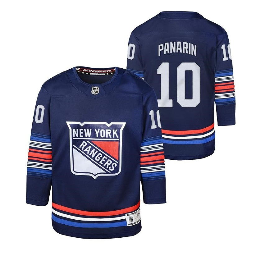 Artemi Panarin Youth Jersey #10 New York Rangers Premier Player Jersey - Youth Boys (8-20)